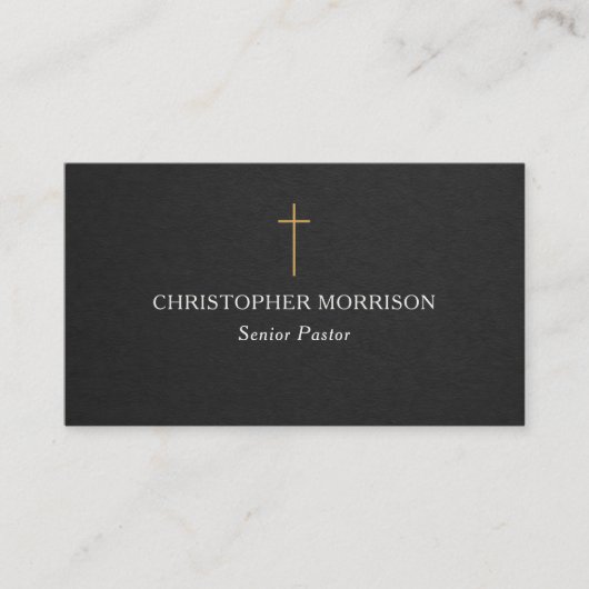 Carte De Visite Church Pastor QR Code (Devant)