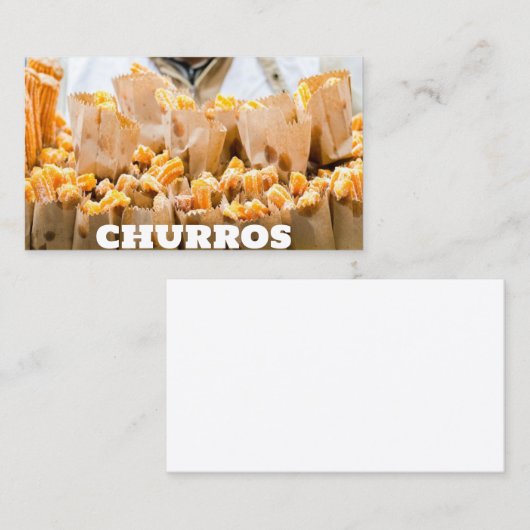 Carte De Visite Churros (Devant / Derrière)
