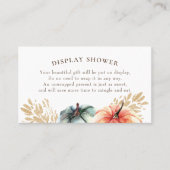 Carte De Visite Chute Aquarelle Citrouille Blé douche (Devant)