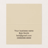 Carte De Visite Chute au coeur du pays (Intérieur déplié)