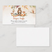 Carte De Visite Chute Baby shower de bois Déchets Raffin (Devant / Derrière)