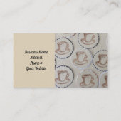 Carte De Visite Chute de Tasse à Thé (Dos)