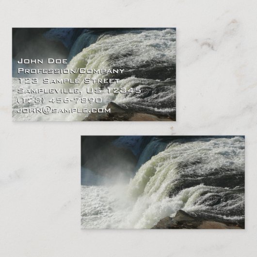 Carte De Visite Chutes d'Ohiopyle en Pennsylvanie (Devant / Derrière)