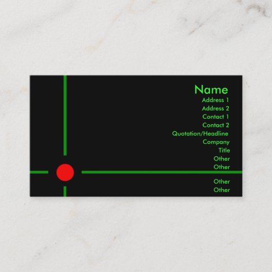 Carte de visite cible (Devant)