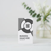 Carte De Visite Cible de code de QR (Debout devant)