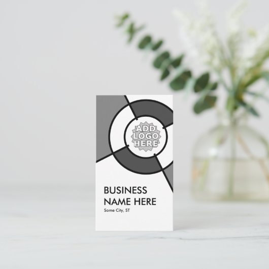 Carte De Visite cible du logo (Debout devant)