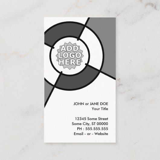 Carte De Visite cible du logo (Dos)