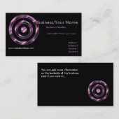 Carte de visite : : Cible pourpre de boudine (Devant / Derrière)