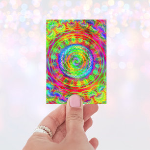 Carte De Visite Cible Tie-dye