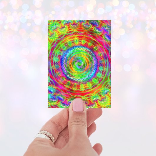 Carte De Visite Cible Tie-dye