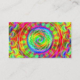 Carte De Visite Cible Tie-dye