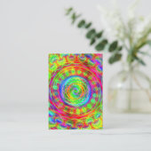 Carte De Visite Cible Tie-dye (Debout devant)