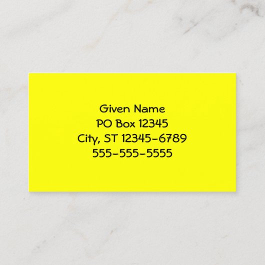 Carte De Visite Cible Tiedye (Dos)