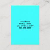 Carte De Visite Cible Tiedye (Dos)