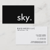 Carte De Visite ciel. (Devant / Derrière)