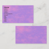 Carte De Visite Ciel Alien (Devant / Derrière)