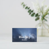 Carte De Visite Ciel bleu (Debout devant)
