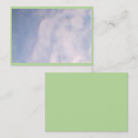 Carte De Visite Ciel bleu (Devant / Derrière)