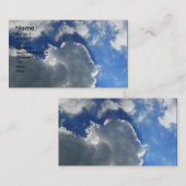 Carte De Visite Ciel bleu (Devant / Derrière)