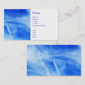 Carte De Visite ciel bleu (Devant / Derrière)