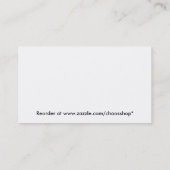 Carte De Visite Ciel bleu avec arc-en-ciel (Dos)