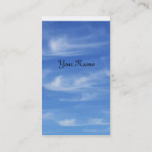 Carte De Visite Ciel bleu avec des nuages pour l'arrière - plan (Dos)
