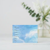 CARTE DE VISITE CIEL BLEU, COLLINES VERTES, OLIVIERS EN TOSCANE (Debout devant)