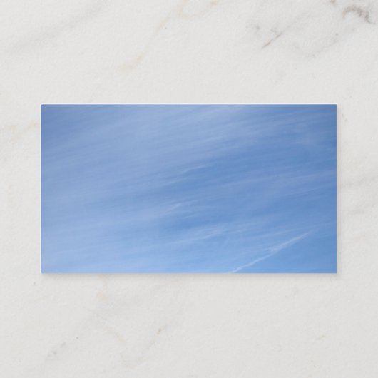 Carte De Visite Ciel bleu et nuages (Dos)