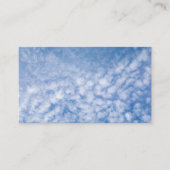 Carte De Visite Ciel bleu et nuages (Devant)