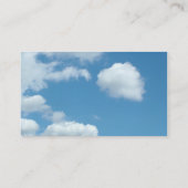Carte De Visite ciel bleu et nuages blancs (Dos)