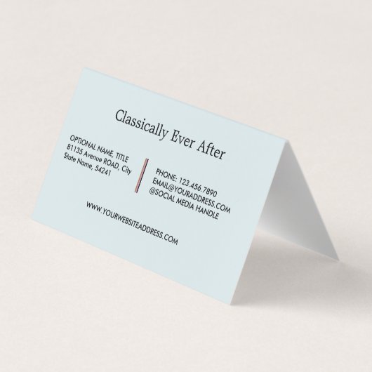 Carte De Visite Ciel classique (Dos)