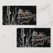 Carte De Visite Ciel coloré de Manhattan (Devant / Derrière)