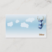 Carte De Visite Ciel de cerfs communs - affaires (Dos)