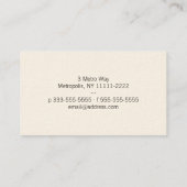Carte De Visite Ciel de minuit Downtown Upside (Dos)
