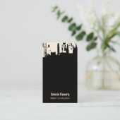 Carte De Visite Ciel de minuit Downtown Upside (Debout devant)