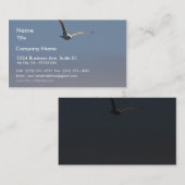 Carte De Visite Ciel de nuages de mouettes (Devant / Derrière)