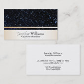 Carte De Visite Ciel de nuit & Gold Triage (Devant / Derrière)