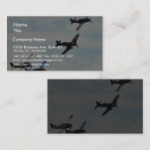 Carte De Visite Ciel d'Ons de quatre avions (Devant / Derrière)