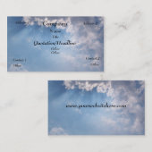 Carte De Visite Ciel ensoleillé merveilleux (Devant / Derrière)