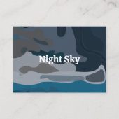 Carte De Visite Ciel étoilé de nuit (Devant)
