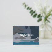 Carte De Visite Ciel étoilé de nuit (Debout devant)
