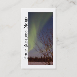 Carte De Visite Ciel nordique coloré; Promotionnel