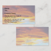 Carte De Visite Ciel orange d'arche au coucher du soleil (Devant / Derrière)