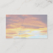 Carte De Visite Ciel orange d'arche au coucher du soleil (Dos)