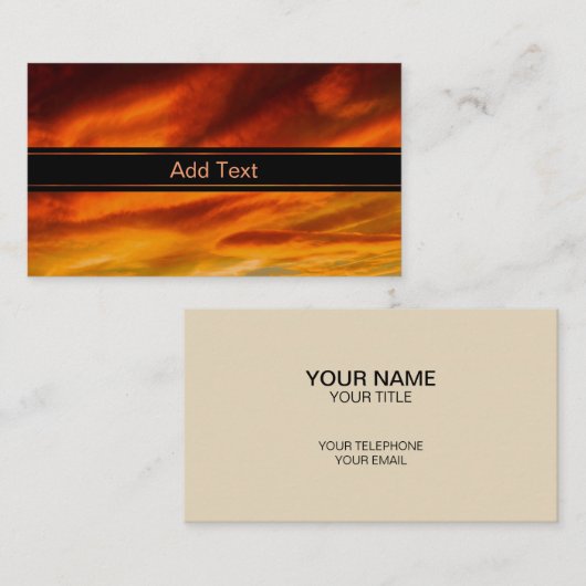 Carte De Visite Ciel peint (Devant / Derrière)