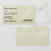 Carte De Visite Ciel Texture 01 Jaune clair (Devant / Derrière)