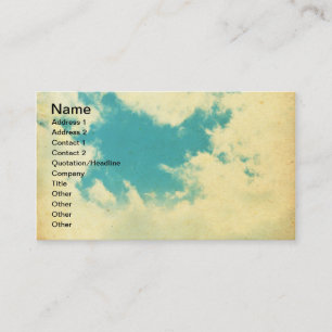 Carte De Visite Ciel vintage et nuages