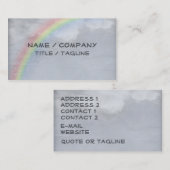 Carte De Visite Cieux d'arc-en-ciel (Devant / Derrière)