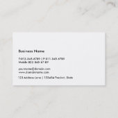 Carte De Visite Cils chics féminins Artsy et concepteur rouge de (Dos)