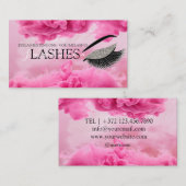 Carte De Visite cils flash lashextensions cils cils beauté lashar (Devant / Derrière)